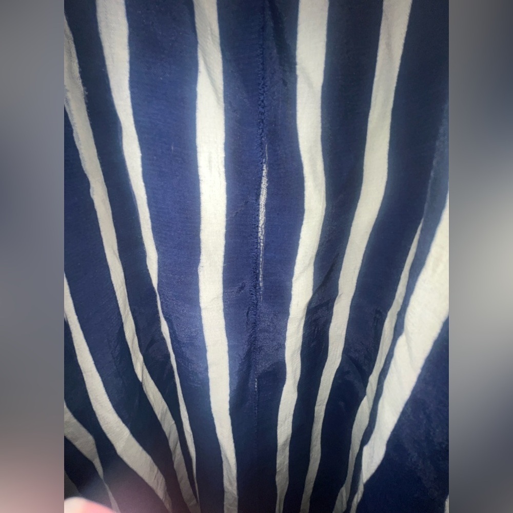 Faithful the Brand Milan Midi Dress - Navy Mazur Stripe - Picture 6 of 7